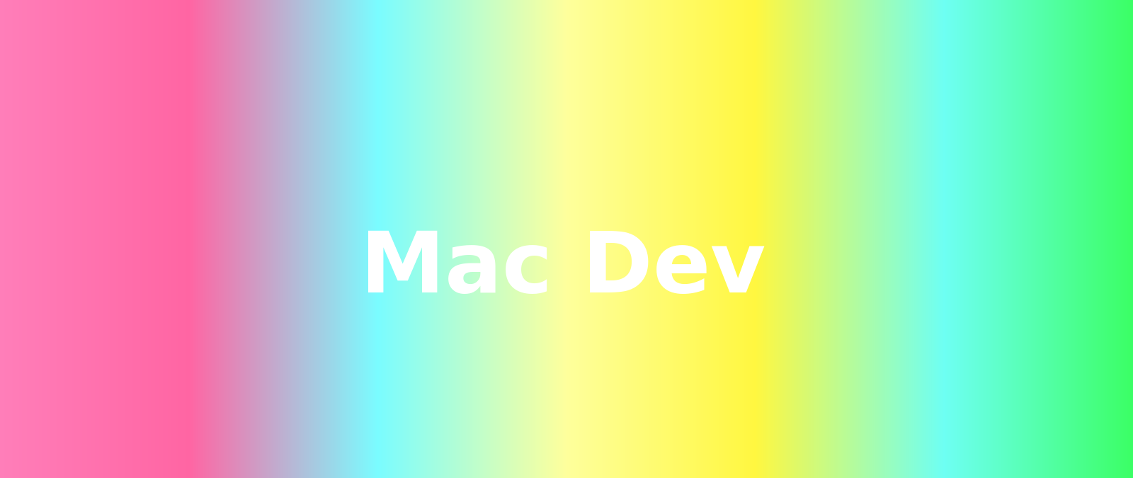 Mac Dev