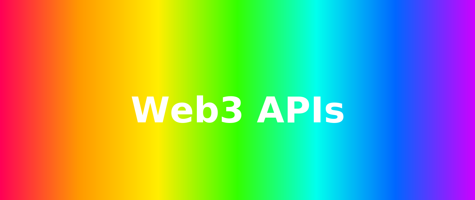Web3 APIs
